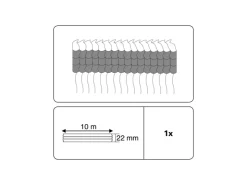 Gardinia Universal-Gardinenband Weiß 10 m
