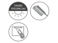 Gardinia Verdunkelungsrollo Thermo Struktur 162 cm x 180 cm Natur