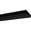 Gardinia Vorhangschienen-Set 2-Lauf Schwarz 150 cm