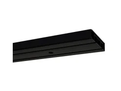Gardinia Vorhangschienen-Set 2-Lauf Schwarz 150 cm