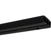 Gardinia Vorhangschienen-Set 1-Lauf Schwarz 150 cm