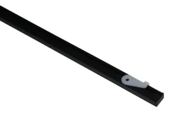 Gardinia Vorhangschienen-Set Lucy 1-läufig Schwarz-Matt 160 cm