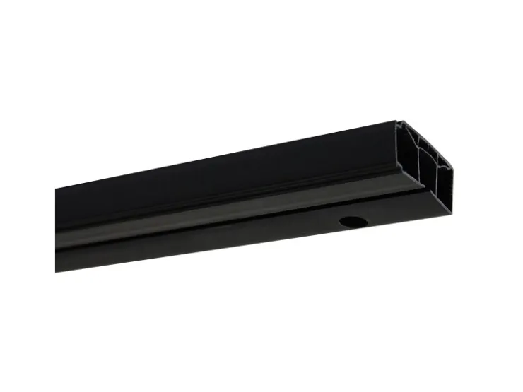 Gardinia Vorhangschienen-Set 1-Lauf Schwarz 210 cm* Gardinenschienen