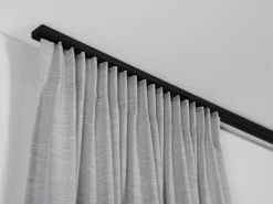 Gardinia Vorhangschienen-Set 1-Lauf Schwarz 210 cm* Gardinenschienen