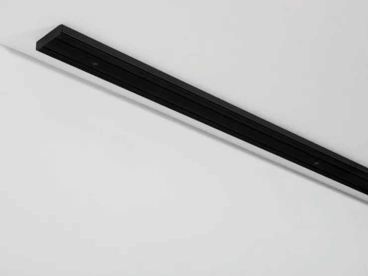 Gardinia Vorhangschienen-Set 2-Lauf Schwarz 210 cm* Insektenschutz|Gardinenschienen