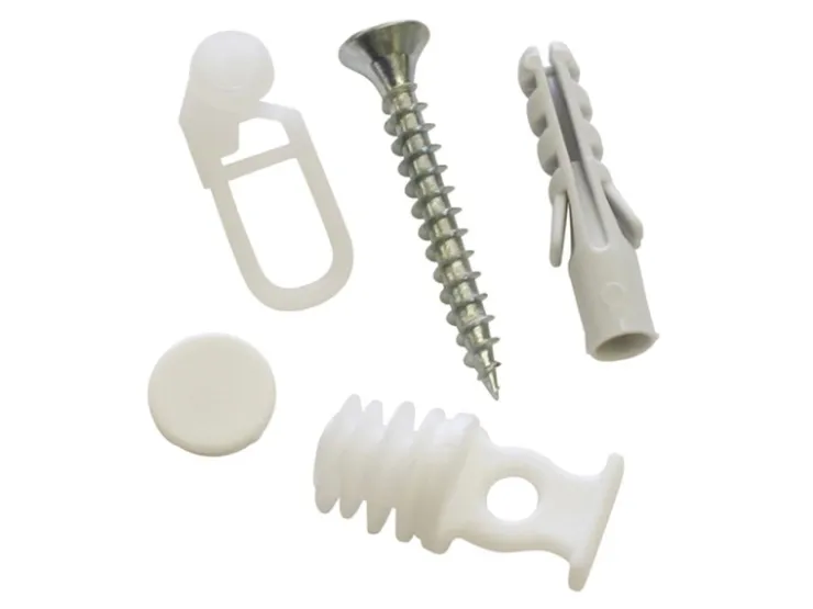Gardinia Zubehör-Set Vorhangschiene 2-läufig Weiß