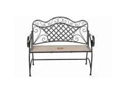 Garden Pleasure Gartenbank Amarillo 2-Sitzer Mosaik 97 x 115 x 57 cm