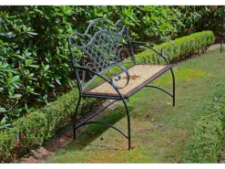 Garden Pleasure Gartenbank Amarillo 2-Sitzer Mosaik 97 x 115 x 57 cm