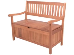 Garden Pleasure Gartenbank Houston 2-Sitzer Eukalyptus Braun 90 x 107 x 59 cm* Sitzbänke