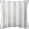 Gefülltes Kissen 40 cm x 40 cm Blockstreifen Beige* Sofas