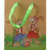 Geschenktasche Hasenkinder 25,2 cm x 18,2 cm x 07, cm Bunt* Ostern