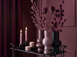 Getrockneter Dekostrauß Dahlie Midnight Mystery 95 cm Lila-Schwarz* Dekorative Figuren