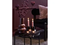Getrockneter Dekostrauß Lilie Midnight Mystery 95 cm Lila-Schwarz