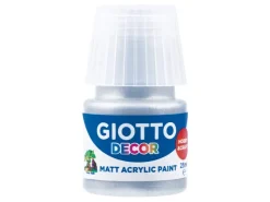 Giotto Decor Acrylic matte Acrylfarbe Silber 25 ml* Künstlerfarben