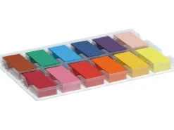 Giotto Decor Wax Wachsblöcke Rechteckige Form 4 x 2 cm verschiedene Farben 12 St* Stifte