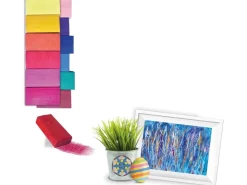 Giotto Decor Wax Wachsblöcke Rechteckige Form 4 x 2 cm verschiedene Farben 12 St* Stifte