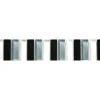 Glasbordüre Schwarz Grau Weiß 5 cm x 30,6 cm* Mosaik