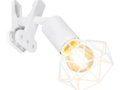 Globo Klemmstrahler Xara I 1-flammig Weiß matt 170 x 92 x 180 mm* Weitere Regale