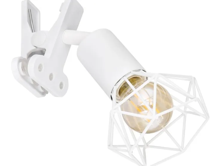 Globo Klemmstrahler Xara I 1-flammig Weiß matt 170 x 92 x 180 mm* Weitere Regale