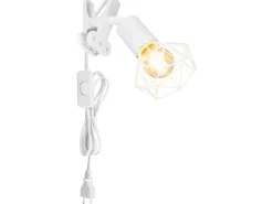 Globo Klemmstrahler Xara I 1-flammig Weiß matt 170 x 92 x 180 mm* Weitere Regale