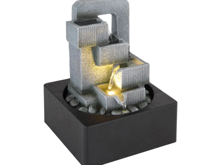 Globo LED-Brunnen Fontana 1-flammig Anthrazit 180 x 180 x 240 mm