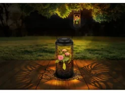 Globo Solarleuchte Metall 41 cm Schwarz Matt* Laternen