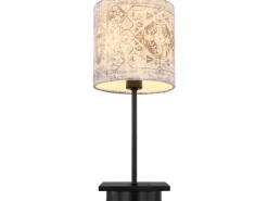 Globo Tischlampe Gabriele 1-flammig Schwarz matt 150 x 350 mm* Weitere Regale