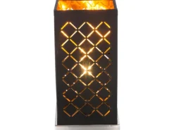 Globo Tischleuchte Clarke Schwarz-Gold 1-flammig 25 x 11 x 11 cm
