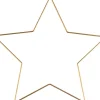 Glorex Metallstern Goldfarben 25 cm x 25 cm x 0,3 cm* Künstlerzubehör