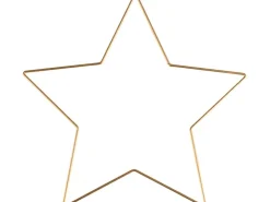 Glorex Metallstern Goldfarben 25 cm x 25 cm x 0,3 cm* Künstlerzubehör