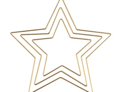 Glorex Metallstern Goldfarben 25 cm x 25 cm x 0,3 cm* Künstlerzubehör