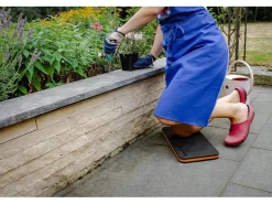 GORANDO Premium Kniekissen für Garten Haus Werkstatt Sitzkissen Kniematte 44x22cm Orange* Kissen