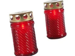 Grablampe Iglesia_A aus Glas mit Brenner* Kerzen