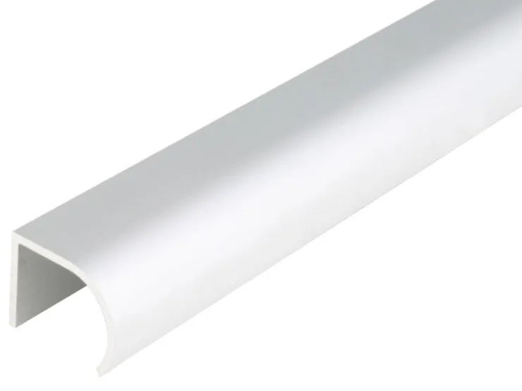 Griffprofil Aluminium 19 mm x 25 mm x 2.000 mm Silber* Kommode