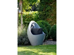 Dobar Großer Design-Gartenbrunnen in Ei-Form 49,5 cm x 49,5 cm x 66,5 cm
