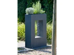 Dobar Großer Design-Gartenbrunnen mit Pflanzen-Option 54,5 cm x 19 cm x 76 cm* Zimmerbrunnen