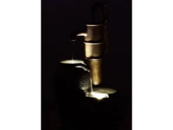 Dobar Großer Design-Gartenbrunnen mit Handpumpe 47,5 cm x 38,5 cm x 84 cm