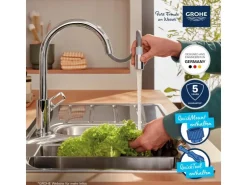 Grohe QuickFix Einhebel-Spültischarmatur Start Loop Chrom mit Brause* Vasen