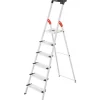 Hailo Alu-Haushaltsleiter XXL L80 Comfortline 6-stufig* Klapptritte