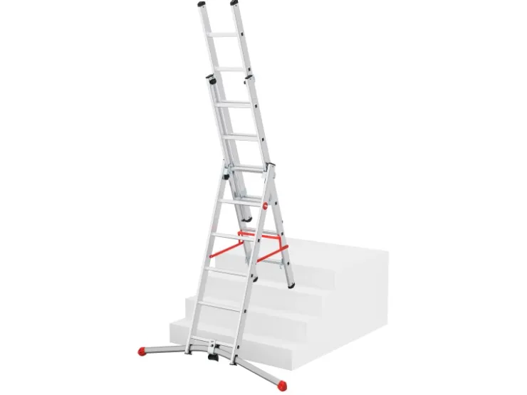 Hailo Alu-Kombileiter S100 Profi Lot 287 cm x 122 cm x 118 cm Aluminium* Leitern