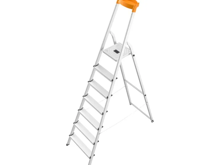 Hailo L58 Alu-Sicherheits-Stehleiter 7-stufig* Leitern