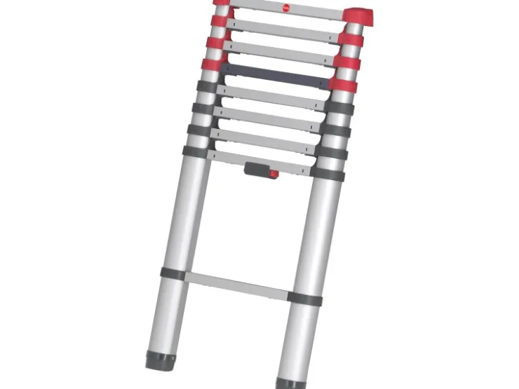 Hailo Sicherheits-Teleskopleiter FlexLine 260 Aluminium 9-stufig bis 150 kg