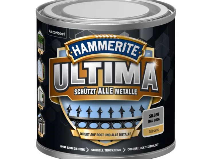 Hammerite Ultima Premium Metall-Schutzlack glänzend 250 ml* Speziallacke