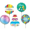 Happy People Mini Folienballon Happy Birthday 5-fach Sortiert Mehrfarbig* Geschenkartikel
