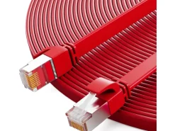 hb-digital LAN Kabel Flach CAT 7 Rohkabel Patchkabel CAT7 RJ45 U/FTP PVC 7.5m