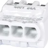 Hebelklemme 3-polig Ø 0,2 mm - 2,5 mm 10 Stück