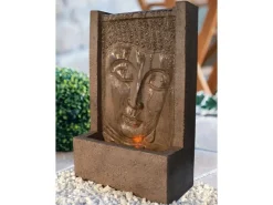 Heissner Zimmerbrunnen Buddha aus Polystone in Bronze