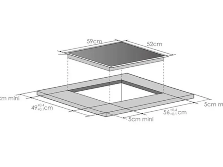 Held Möbel Küchenzeile Mailand 330 cm -Weiß Matt mit E-Geräten