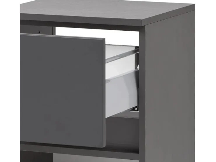 Held Möbel Unterschrank Salerno 40 cm matt Grau-* Möbelserien