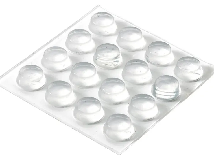 Hettich Anschlagpuffer Selbstklebend Ø 11 x 5 mm Kunststoff Transparent 16 Stück* Schränke